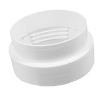 SPARES2GO Adaptateur de conduit d'évacuation pour sèche-linge, raccord fileté femelle 4" (100 mm), anneau de connexion.