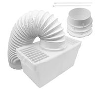 SPARES2GO Boîte à condensateur et tuyau d'aération compatible avec les sèche-linge Bush (1,25 m)