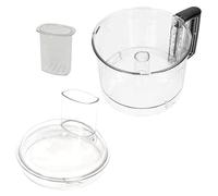 SPARES2GO Bol mélangeur compatible robot menager magimix CS 4200 4200XL + couvercle + poussoir poussoir