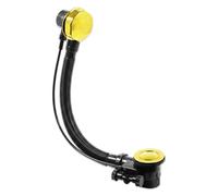 SPARES2GO Bonde de vidange de salle de bain - Combinaison de luxe - Chromé - Débordement dépassant (doré, 40 mm BSP)