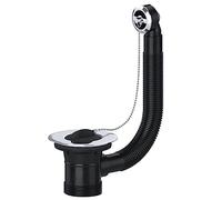 SPARES2GO Bonde d'évier combinée avec chaîne 40 mm 1,5" (ronde)