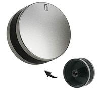 Spares2go Bouton de commande compatible avec Lamona 450002486 LAM3200 LAM3204 LAM3401 cuisinière (argenté/noir)