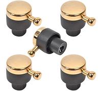 SPARES2GO Bouton de commande compatible avec Rangemaster le four 90 110 Classic (lot de 5 boutons, doré)
