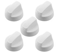 spares2go Bouton de contrôle Blanc Universel pour tous les marques et modèles de four indesit four et plaques de cuisson (Lot de 1,2,3,4,5 ou 6 + Adaptateurs) Pack Quantity: 5