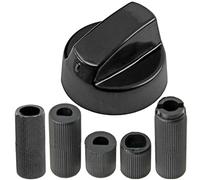 Spares2go Bouton de contrôle universel pour chauffe-pantalon à gaz Noir