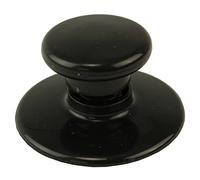 SPARES2GO Bouton de couvercle en verre universel et jupe de sécurité pour mijoteuses rondes et ovales 1.5L 3L 3.5L 5.5L 5L 6.5L (noir)