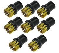 SPARES2GO Buses à Brosse Métallique En Laiton pour Karcher Nettoyeur Vapeur (Lot De 8)