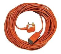 SPARES2GO Câble et prise plomb pour tondeuse Flymo Turbo Lite 250 350 400 Hover Stripe RXE300 15 m