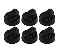spares2go cadran de contrôle/pour Indesit Four et Plaques de Cuisson (Lot de 1,2,3,4,5 ou 6 + Adaptateurs, noir) Pack Quantity: 6