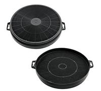 SPARES2GO Carbon Charcoal Vent Filtre pour Smeg K2 Cuisinière Hotte (Pack de 2)