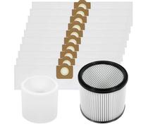 SPARES2GO Cartouche + Filtre Mousse + 10 Sacs à poussière Compatible avec Titan TTB350 TTV431 16L 20L 30L 40L Aspirateur, 04-SGY-253