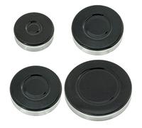 Spares2go Chapeau et couvercles de brûleur à gaz 55 à 100 mm (1 petit, 2 moyens et 1 grand)