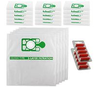 Spares2go Cloth Dust Bags for Numatic Henry Hetty Vacuum Cleaners (+ 10 Fresheners) by Spares2go