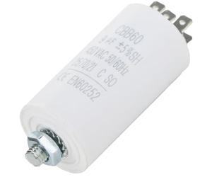 SPARES2GO Condensateurs De Démarrage Et De Fonctionnement pour Beko Appareils Microfarad 9UF (connecteur à cosse/étiquettes)