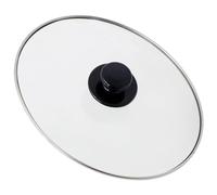SPARES2GO Couvercle en verre ovale complet et poignée à bouton compatible avec les mijoteuses Russell Hobbs (265 mm x 215 mm)