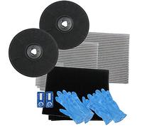 Spares2go de la hotte type de filtres à charbon et filtre à graisse pour Ariston hotte/extracteur d'aération (230 x 20 mm, lot de 2)