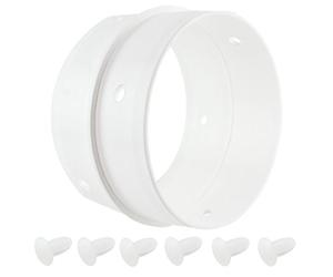 Spares2go - Double connecteur/bague d'adaptation universelle pour tuyau d'évacuation de sèche-linge