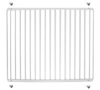 SPARES2GO Étagère de réfrigérateur compatible avec réfrigérateur congélateur Haier - Bras extensibles avec revêtement en plastique blanc - Taille L : 425 mm - 670 mm x 320 mm