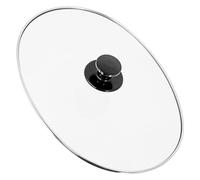 SPARES2GO Grand couvercle ovale en verre et poignée à bouton compatible avec les mijoteuses Cookworks (250 mm x 330 mm)