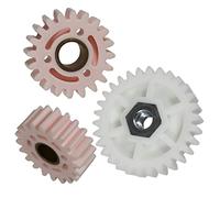 SPARES2GO Grand engrenage blanc + 2 petits engrenages roses compatibles avec tondeuse Suffolk Punch 14S 14SK 17S 17SK
