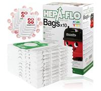 SPARES2GO Henry Hetty NVM-1CH HepaFlo Lot de 10 sacs à poussière pour aspirateurs Numatic James NVR200 NVR225 RSV200 604015 907075 et désodorisants