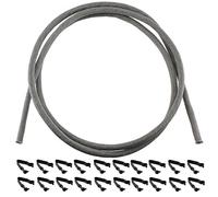 SPARES2GO Joint de porte en métal tressé haute température avec clips pour four Flavel (1,9 m, 20 clips)