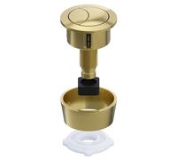 SPARES2GO Kit de bouton-poussoir de chasse d'eau universel à double chasse pour abattant de 20 mm, 40 mm, 50 mm et 60 mm (laiton brossé)