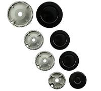 SPARES2GO Kit de Couronne et Capuchon de Flamme pour brûleurs à gaz (Non universels) (Petit, 2 Moyens et Grands, 55 mm - 100 mm)