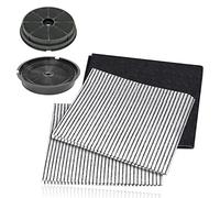 SPARES2GO Kit de filtres de hotte compatible avec hotte aspirante Cooke & Lewis CLVH60SS-C CLVH60W-C CLIH60-C (2 filtres à charbon + filtres à graisse)