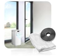 SPARES2GO Kit de joint de porte universel pour tuyau d'évacuation de climatiseur portable et portes-fenêtres (4 mètres)