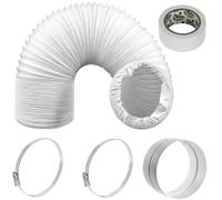 SPARES2GO Kit d'extension de tuyau flexible pour climatiseurs portables (3 m x 125 mm)