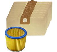 Spares2go Kit filtre et 10 sacs à poussières pour aspirateur Earlex Powervac Combivac WD1000 WD1100 WD1200P