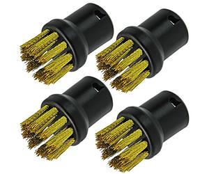 SPARES2GO Laiton Brosse Métallique Buses pour Karcher Nettoyeur Vapeur (Pack de 4)