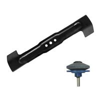 SPARES2GO Lame métal 37 cm pour tondeuse Bosch Rotak 36 36Li 37 37Li 370 370Li + Affûteur