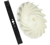 Spares2go Lame métal pour tondeuse Lawnmaster MEH1836 (36cm) + turbine