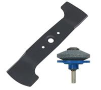 Spares2go Lame métallique compatible avec tondeuse Honda HRG415 HRG415C IZY41 (40,6 cm) + embout affûteur perceuse
