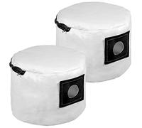 SPARES2GO Lifetime Lot de 2 sacs réutilisables en tissu à fermeture Éclair pour aspirateur Numatic Henry Hetty etc.