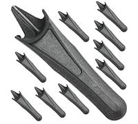 Spares2go Lot de 10 lames en plastique pour tondeuse Flymo Micro Compact 30 MC30 Noir