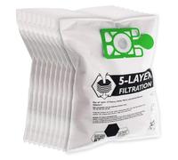 SPARES2GO Lot de 10 sacs à poussière en tissu compatibles avec aspirateur Titan TTB671VAC 800 W 15 L