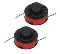 SPARES2GO Lot de 2 bobines de Fil et Bobine pour Mac Allister MGT300 MGTP300P débroussailleuse (8m)