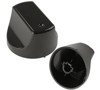 SPARES2GO Lot de 2 boutons de commande noirs pour four Hotpoint