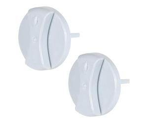 Spares2go Lot de 2 boutons de commande pour chaudière Vaillant VUW - Interrupteur marche/arrêt - Gris - 45 mm