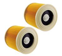 SPARES2GO Lot de 2 cartouches filtrantes compatible avec Kärcher aspirateurs eau et poussières WD2 WD3 WD3P
