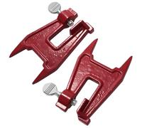 SPARES2GO Lot de 2 étau pour souche de tronçonneuse - Outil d'affûtage de chaîne robuste