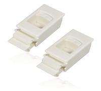 SPARES2GO Lot de 2 loquets coulissants à clipser pour placard, camping-car, caravane, bateau