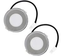 SPARES2GO Lot de 2 spots LED 1,5 W 12 V CC pour hotte de cuisine - Modules de lumière universels