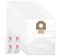 SPARES2GO Lot de 20 sacs à poussière en microfibre compatibles avec Mirka 412 415 912 915 915 Aspirateur Machine d'extraction + désodorisants