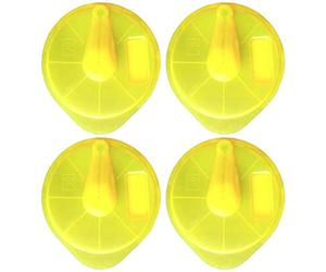 Spares2go Lot de 4 disques en T pour machine à café Bosch Tassimo Jaune