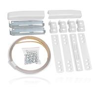 SPARES2GO Lot de 4 supports de fixation universels intégrés pour porte de réfrigérateur avec supports de fixation pour placard