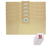 SPARES2GO Lot de 5 Sacs à Poussière compatible avec Titan 16L 20L 30L 40L Aspirateur + Pastilles Désodorisantes